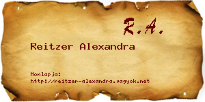 Reitzer Alexandra névjegykártya